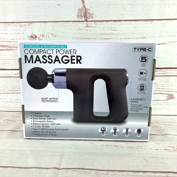 Cordless Rechargeable Compact Power MASSAGER - NWT - Finelife Products - Picture 2 of 6